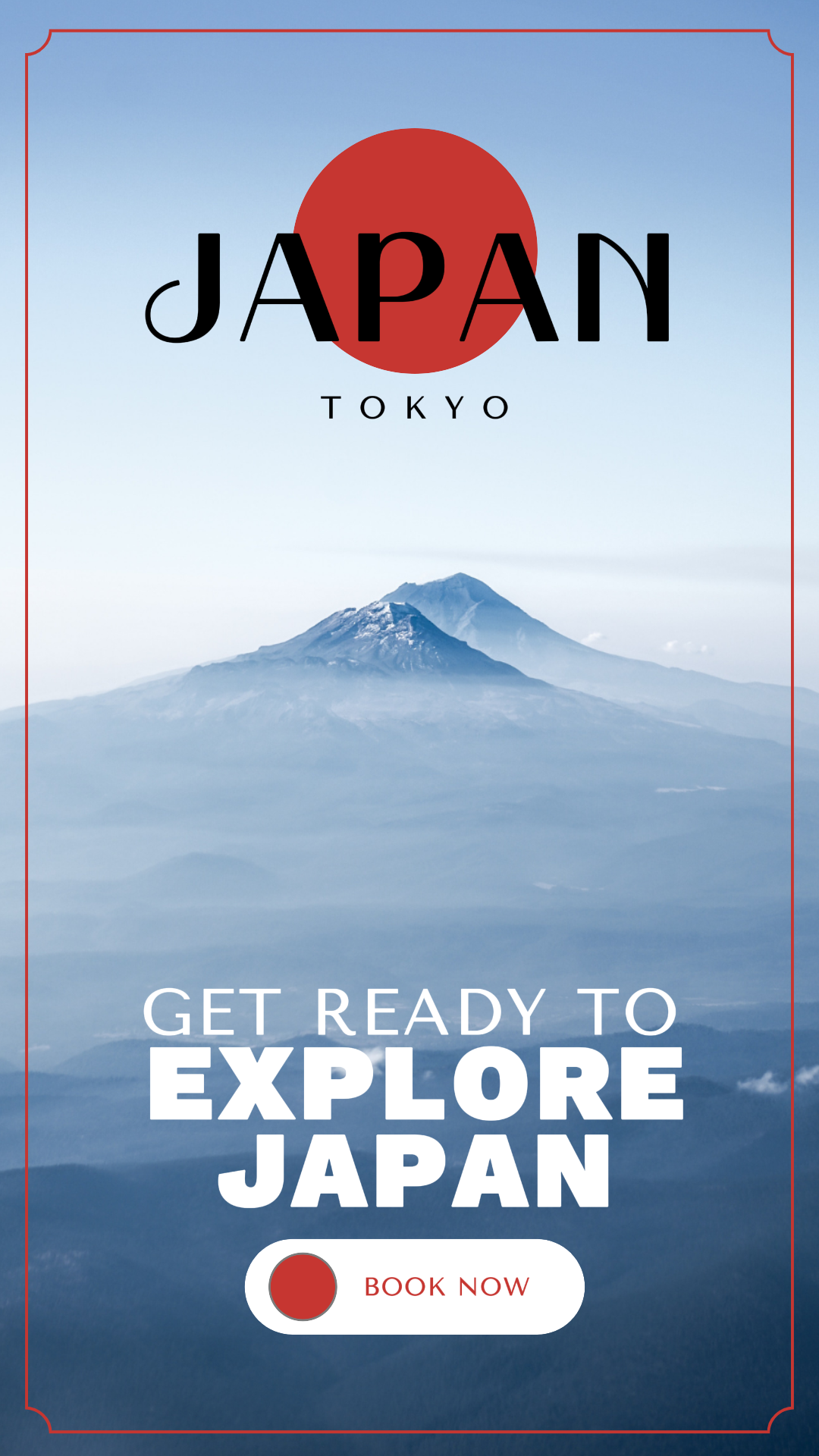 Voyage - Affiche marketing - Prêt à explorer le Japon - Tiktok