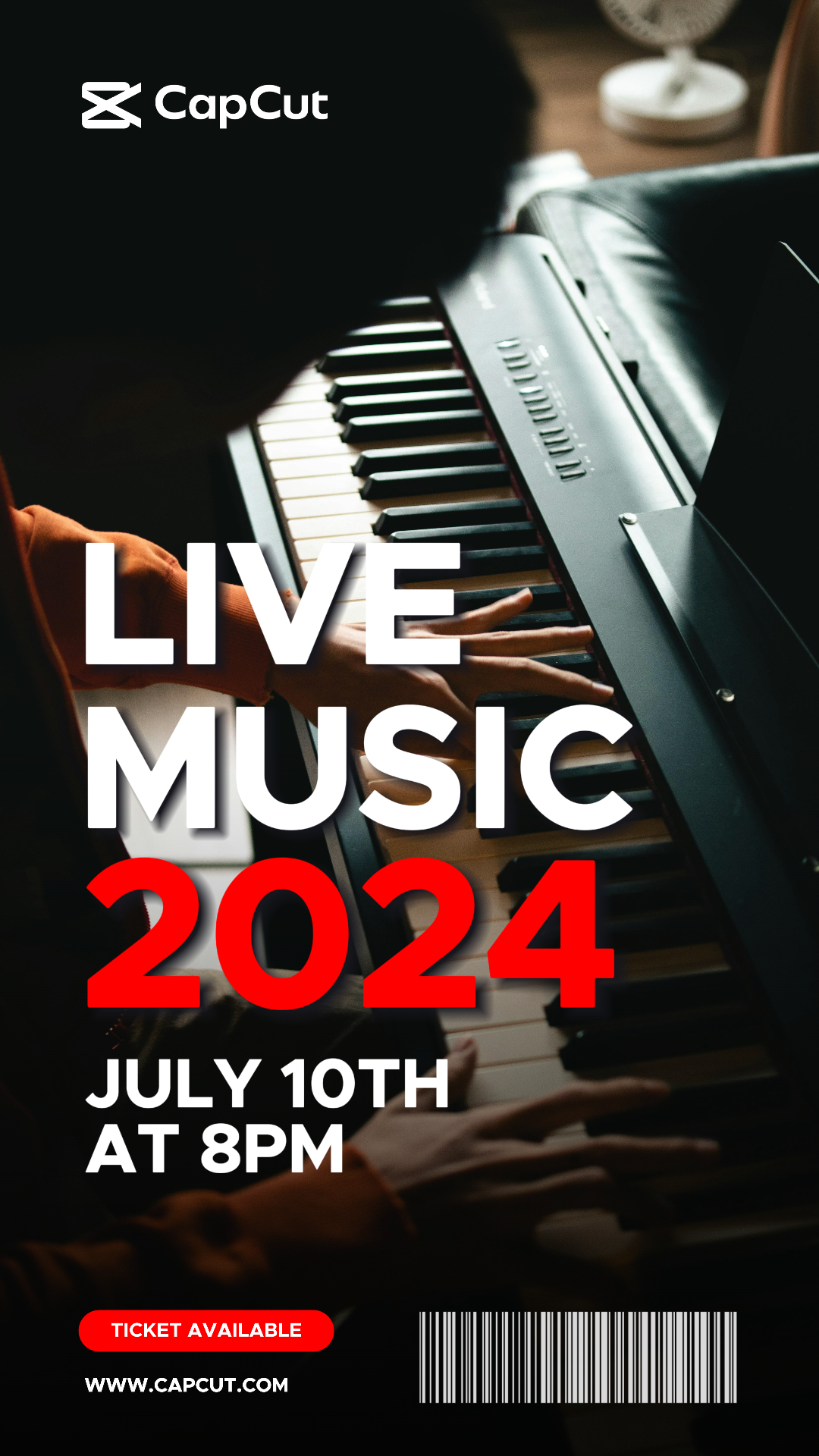 Hiburan musik live Instagram Story minimalisme