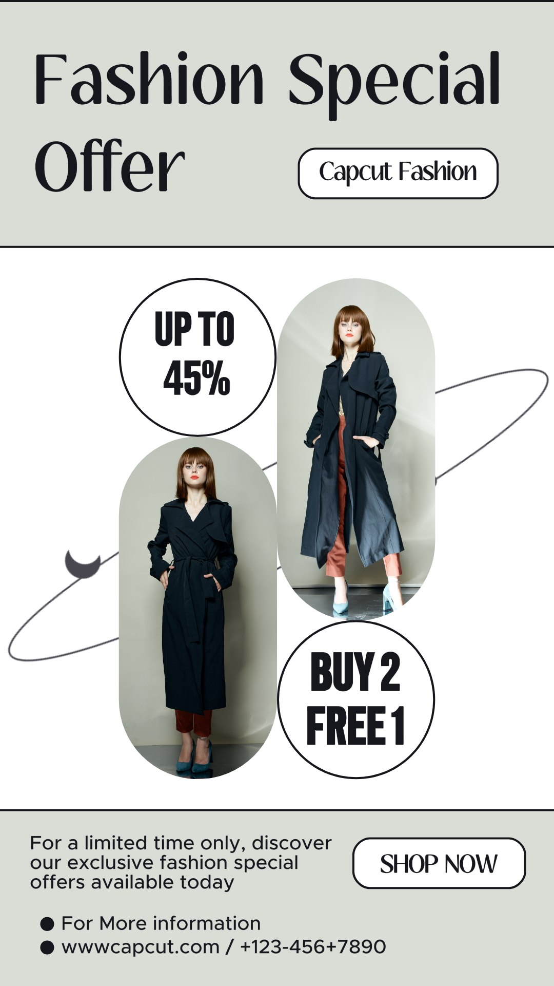 Tone on Tone Style Fashion Promotion Instagram Story