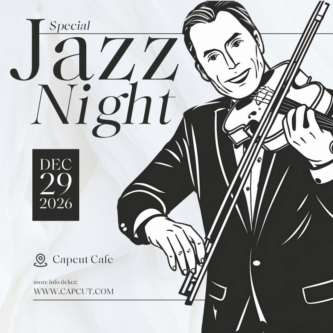 Festival de música de entretenimento instagram post minimalista jazz night