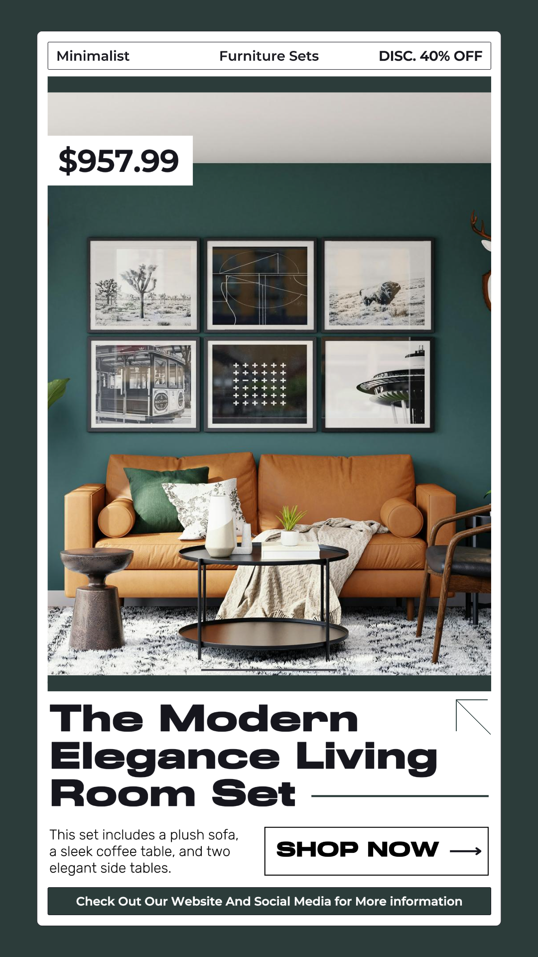 Household Accessories & Furniture Product Display Instagram Story Single Image