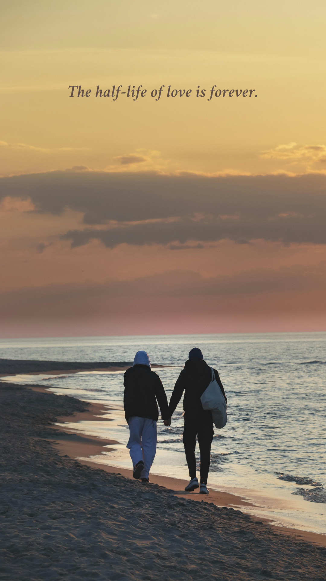 Wallpaper Kreatives Poster Paar am Strand