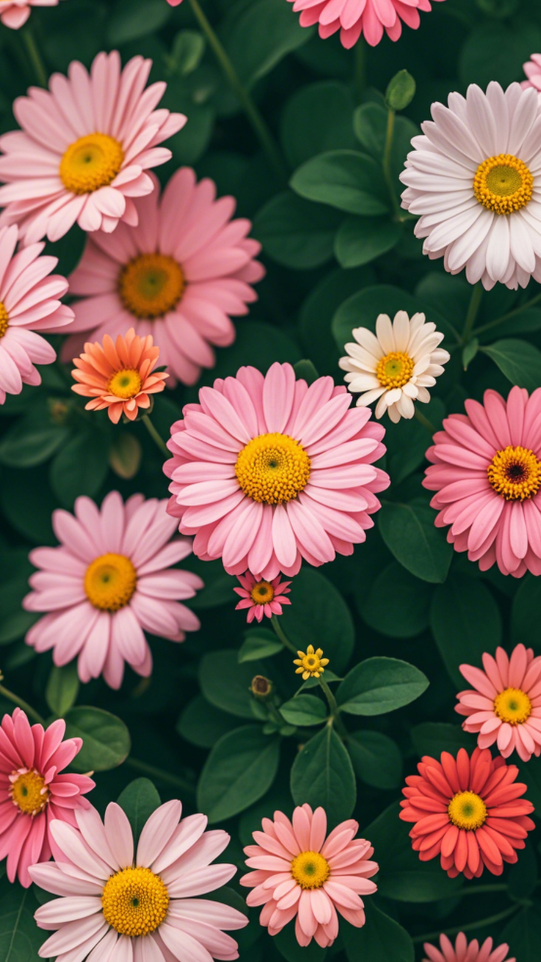 Wallpaper creative poster flower pink