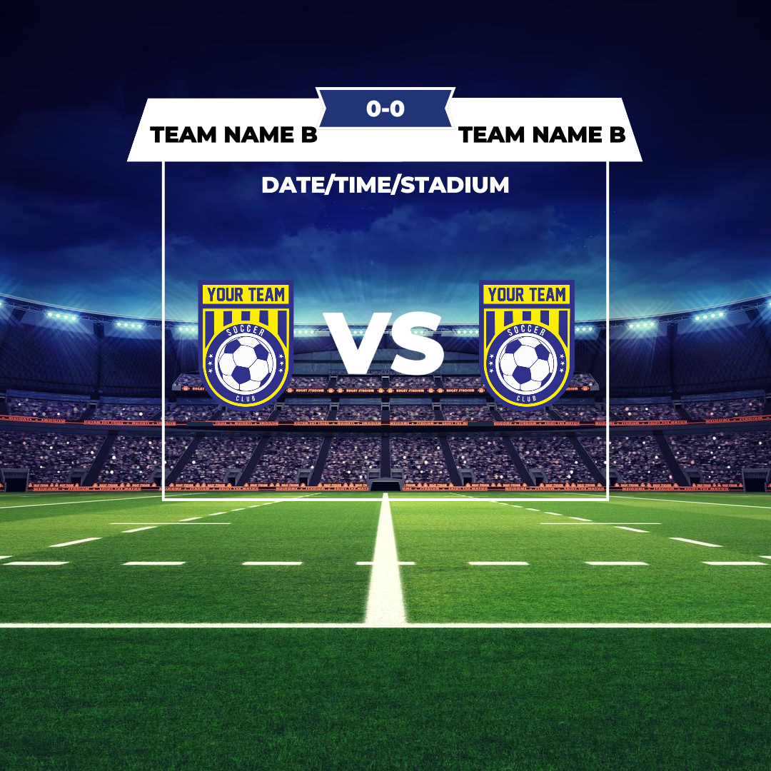 Affiche créative de sports et de matchs Match de football Instagram