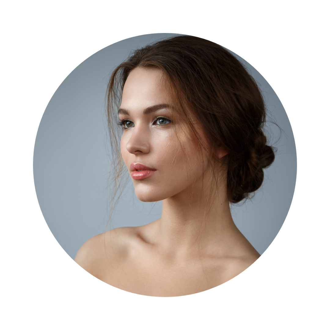 Foto Profil Instagram Non-Pemasaran Merah Muda Lembut dengan Garis Abstrak