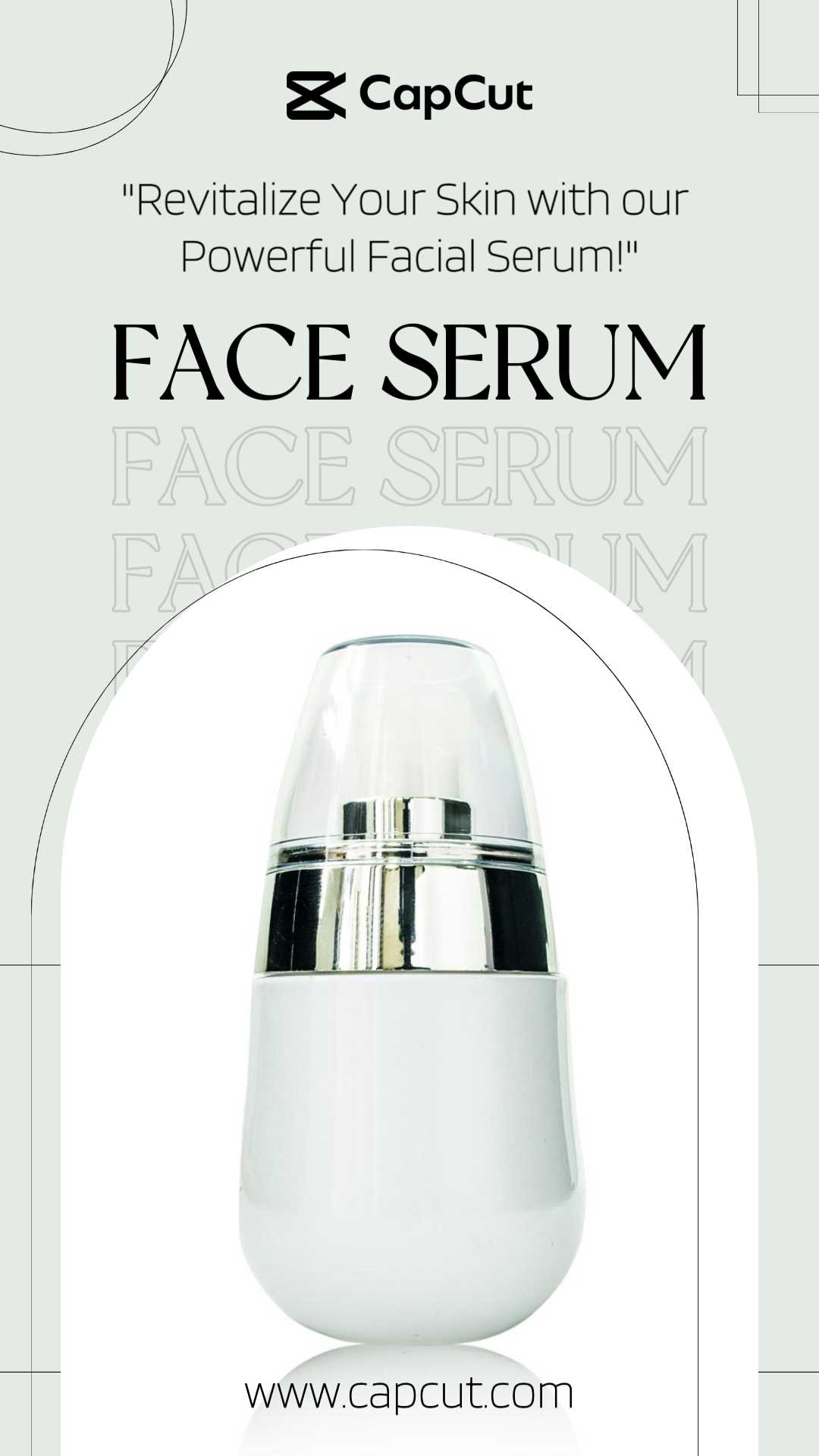 Skin Care Face Serum Product Display