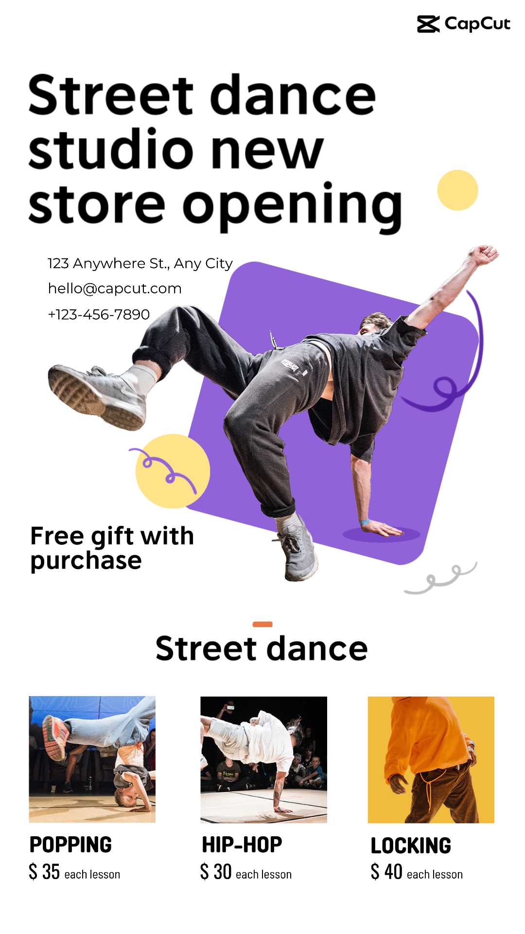 Pendidikan Street dance showcase Minimalis