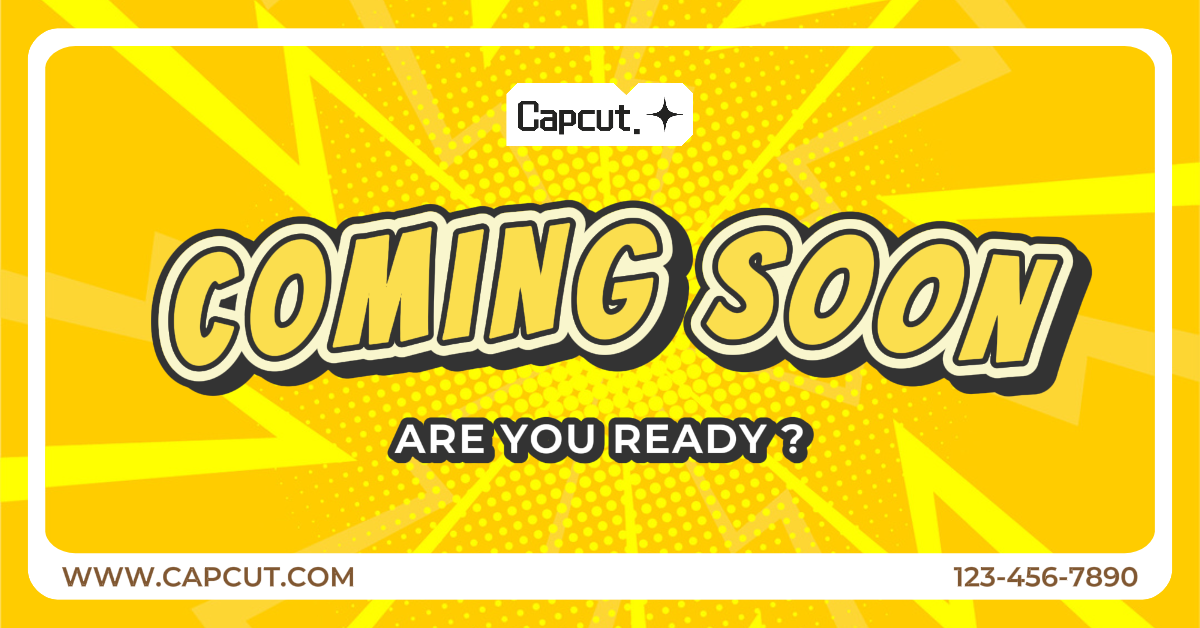 Facebook Ads Marketing-Poster kommt bald Allgemeine Industrie Facebook Ads Gelb Comic-Stil