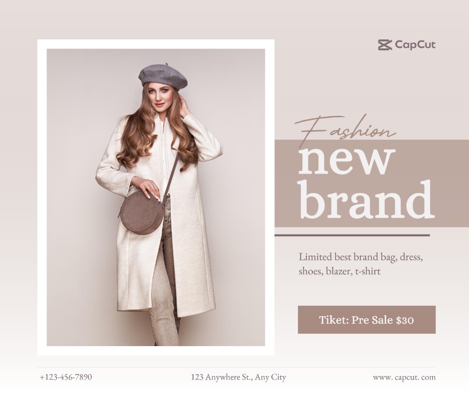 Promoção De Moda Nova Marca Para Facebook 