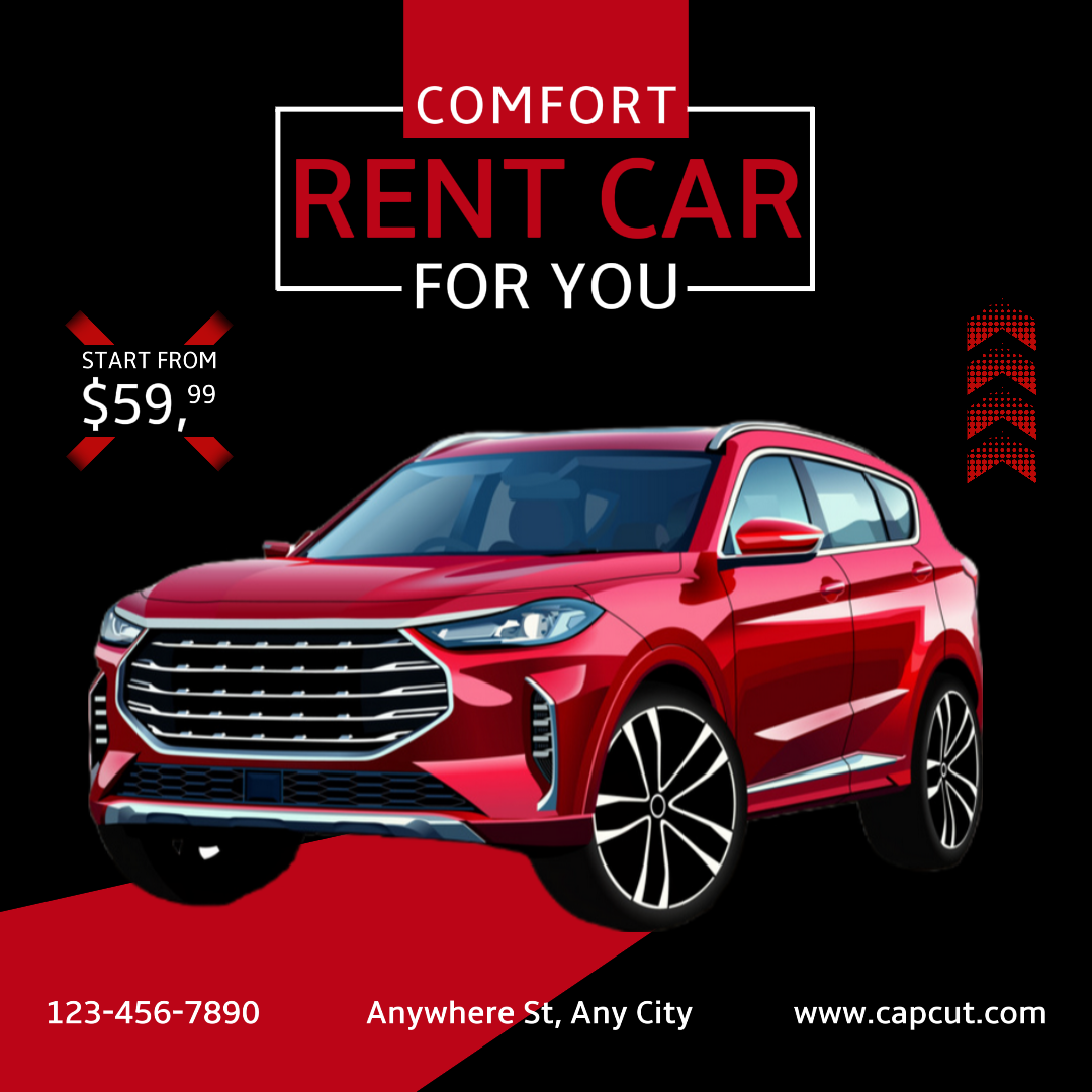 Voitures Instagram Post Comfort Rent Car