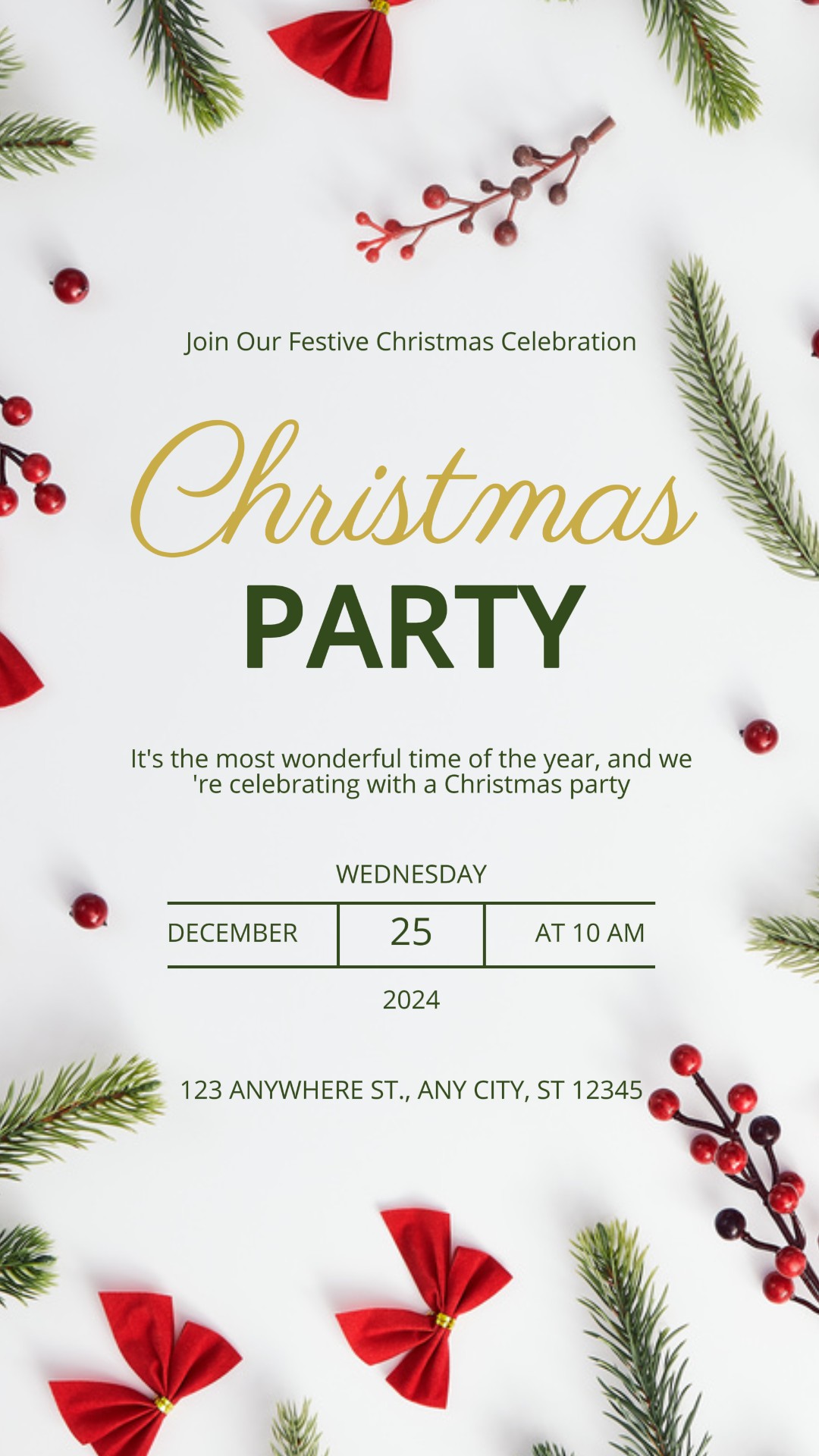 Cerita Instagram Undangan Pesta Natal