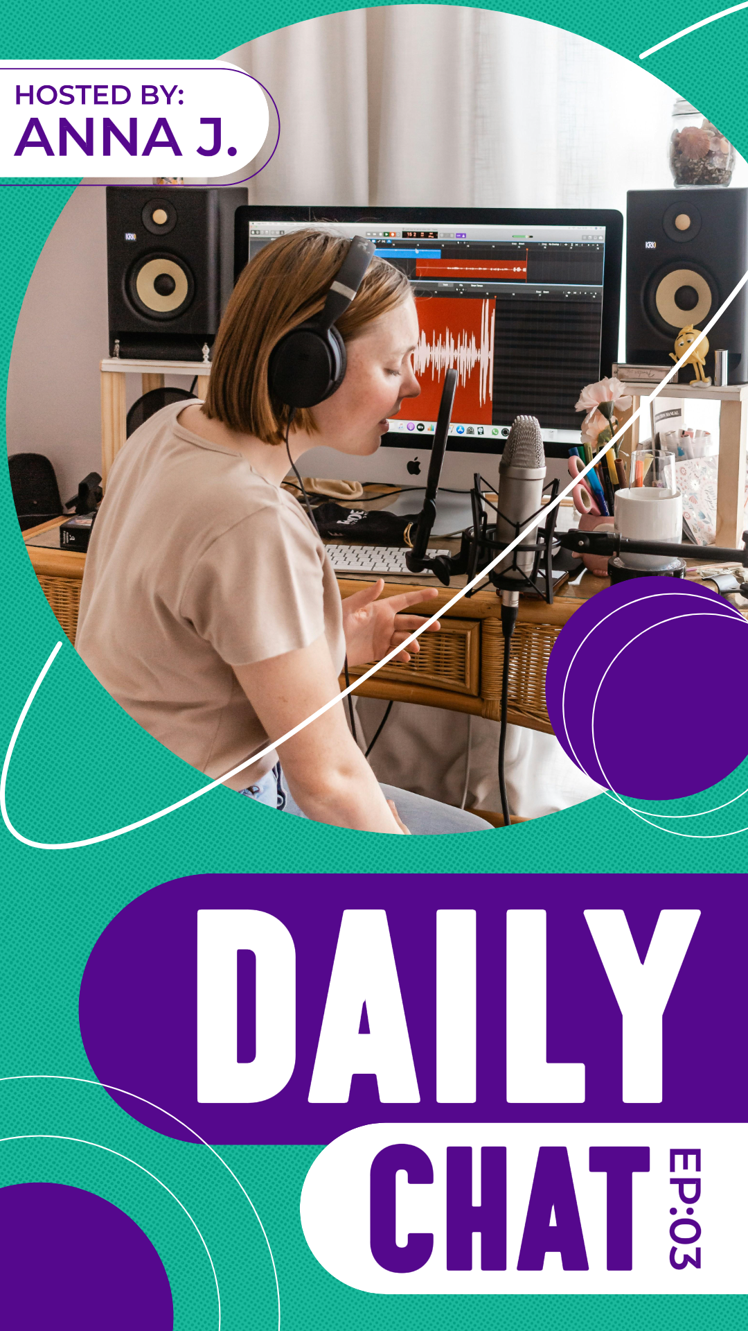 TikTok Thumbnail Unterhaltung Täglicher Chat Podcast