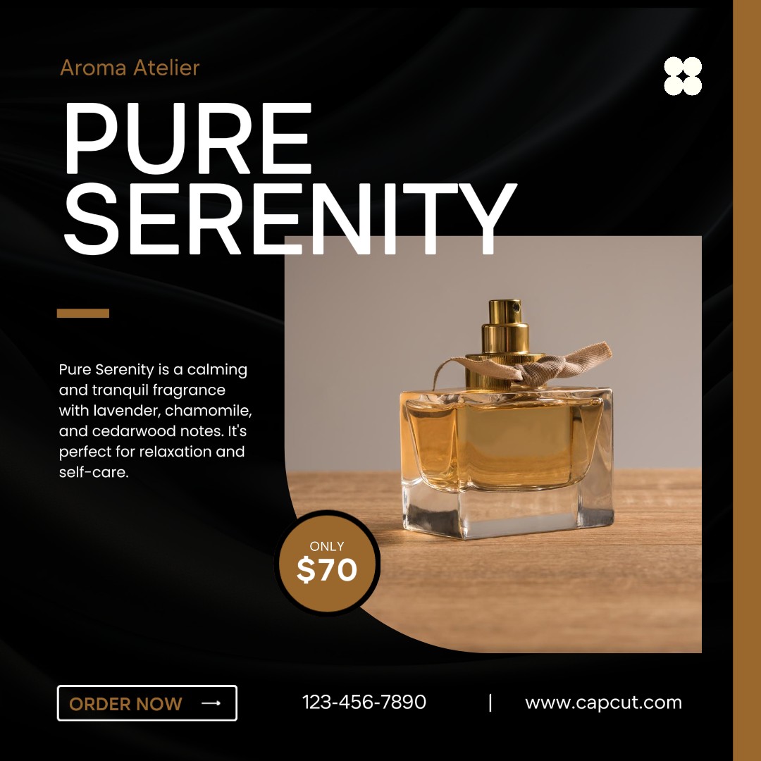 Affichage du produit de parfum Post Instagram