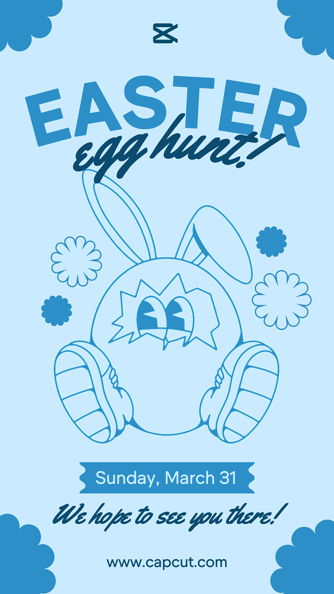 Día de Pascua Invitación a la búsqueda de huevos de Pascua 