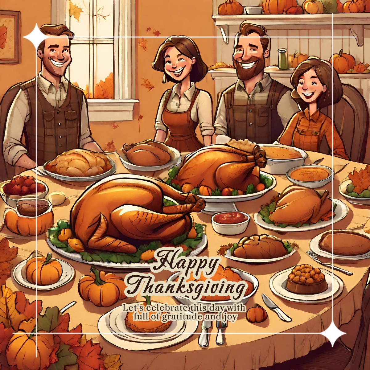 Feliz Día de Acción de Gracias Saludos Publico en Linkedin