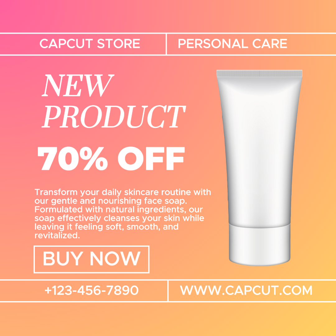 Beauty Care - Sabonete Facial Instagram Post