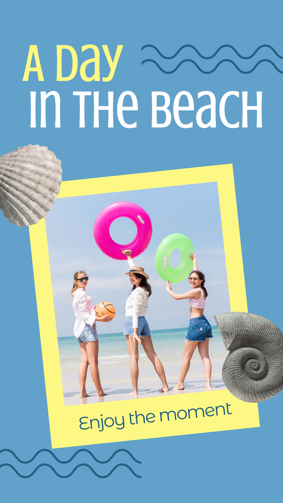 TikTok Miniatura Viaje En La Playa Vlog Polaroid