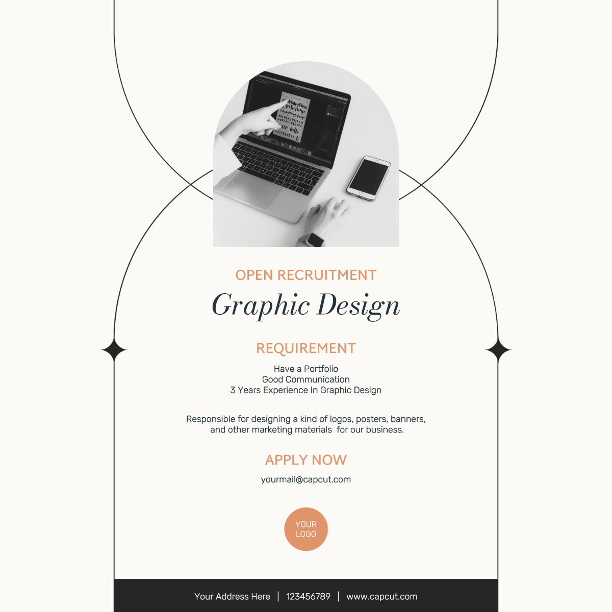 Business Recruitment Graphic Design LinkedIn Post