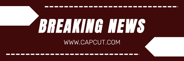 이메일 헤더 속보 빨간색과 흰색