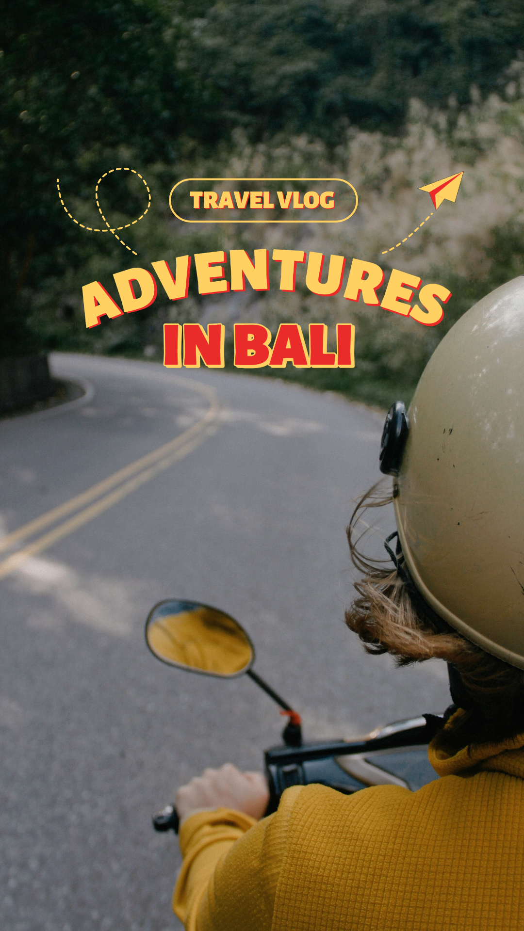 Poster Kreatif Perjalanan Petualangan TikTok di Bali