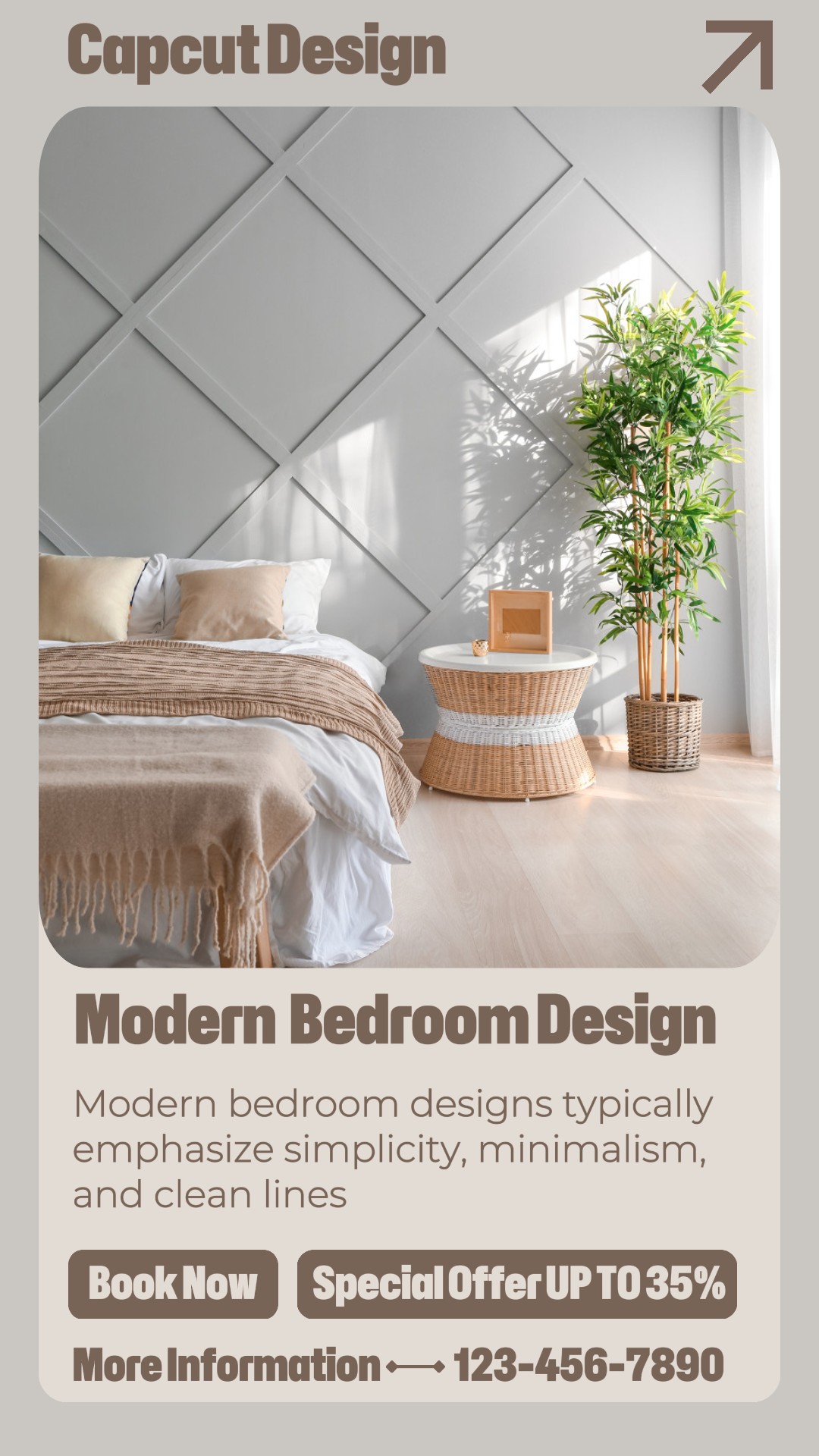 Haushalt Modernes Schlafzimmer Design Instagram Story