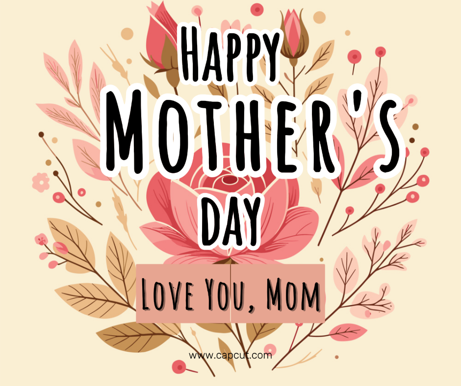 Póster Creativo del Día de la Madre Publico en Facebook Rosa