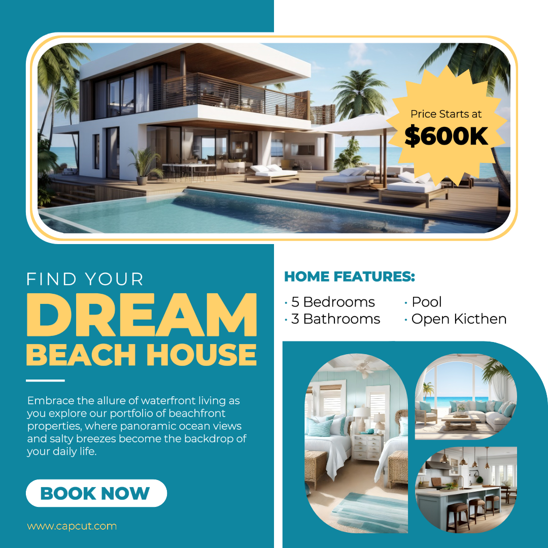 Real estate beach house promotion