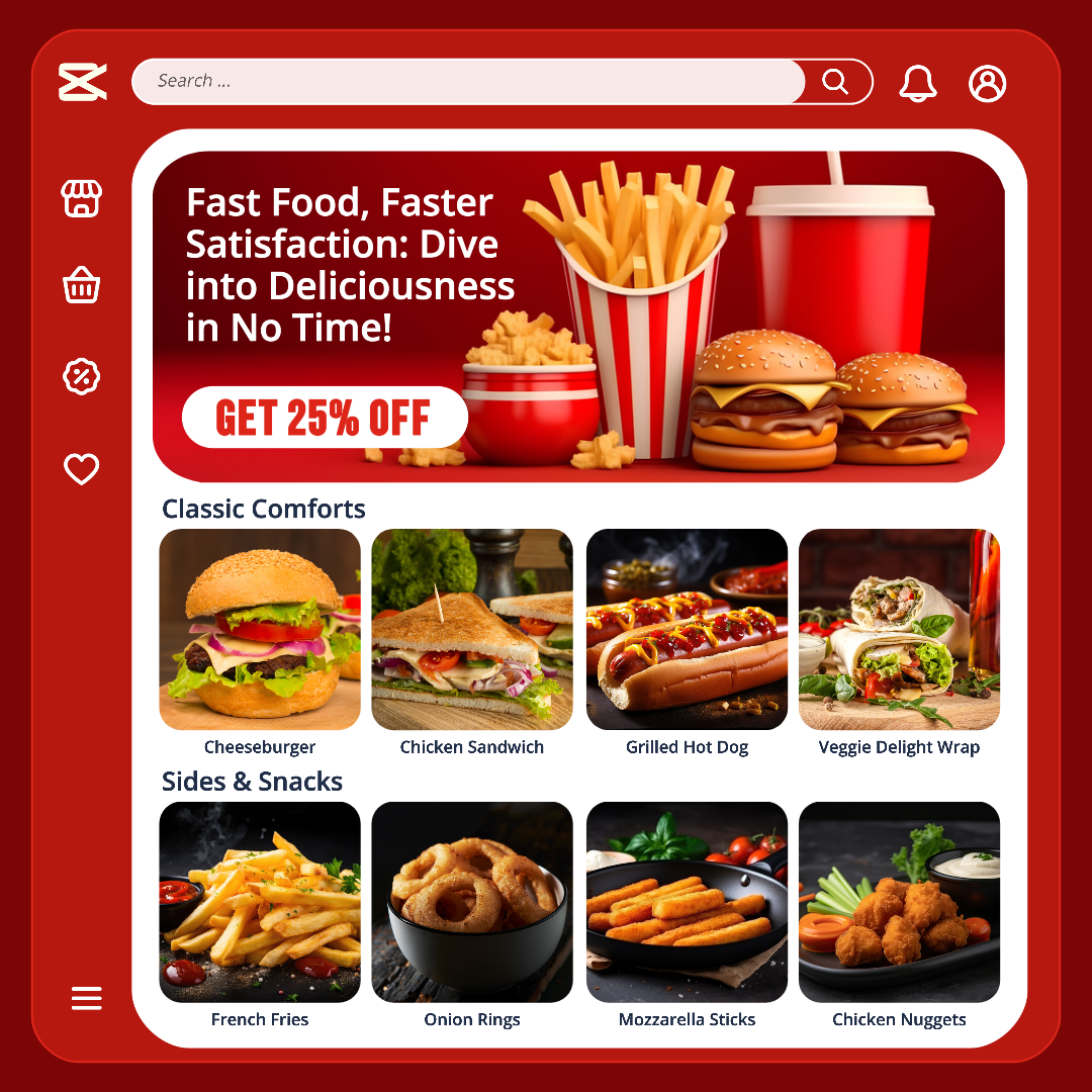 2024hot Promotional Page In-app Category Page Food