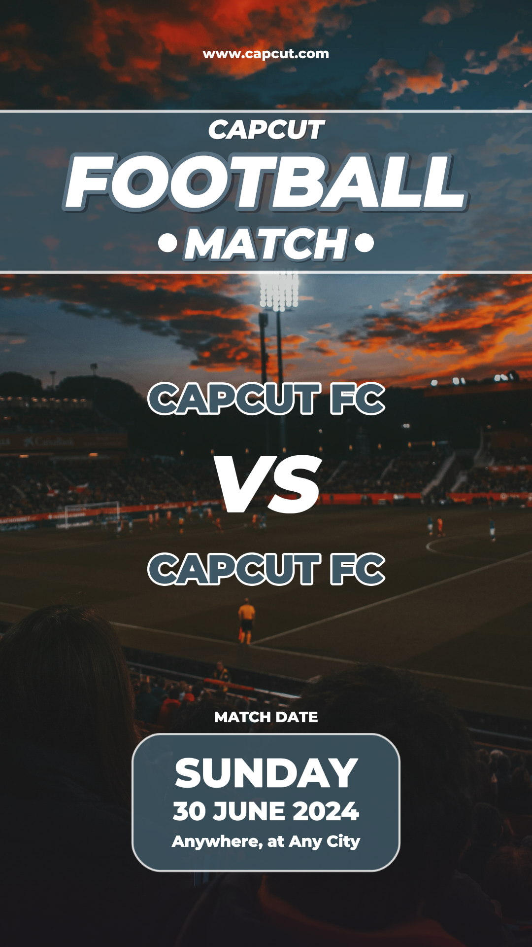 Esportes e jogo de futebol jogo criativo pôster instagram story