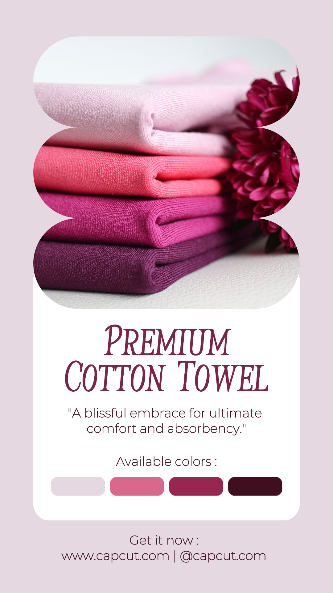 Premium Cotton Towel Introduction Instagram Story