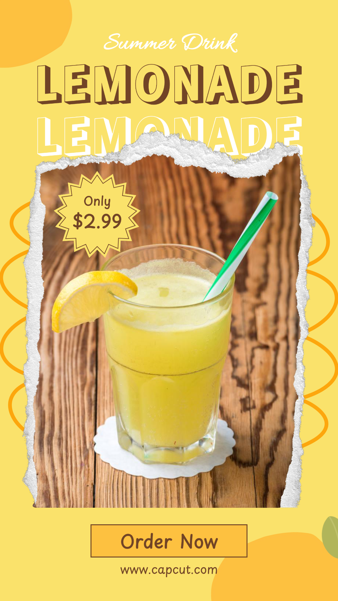 Summer Sale Food and beverage Lemonade