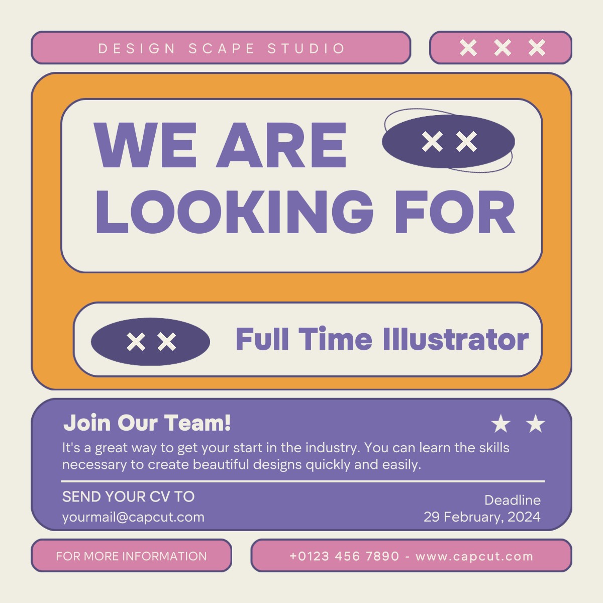 Business Hiring Illustrator LinkedIn Post 