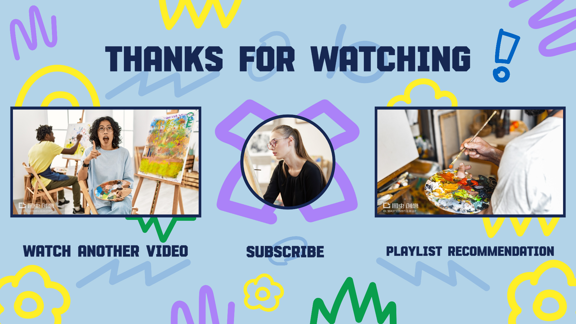 Layar Ending Youtube Non-Pemasaran - Tema Penanda