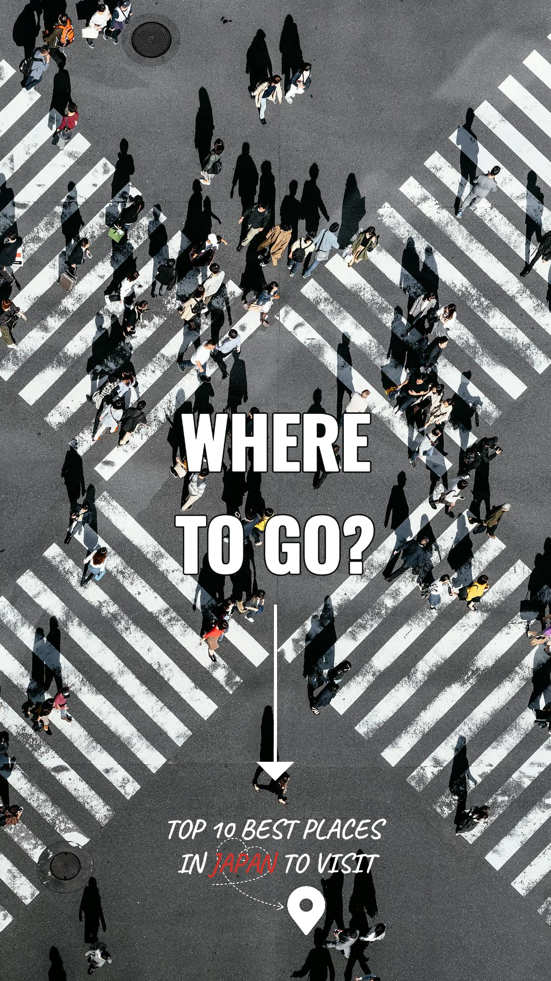 Tiktok thumbnail travel white lines