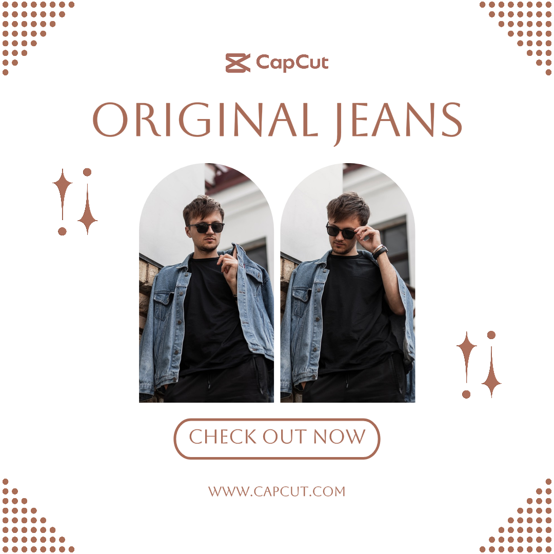 Clothing and Shoes Marketing Instagram Post Promotion Original Jeans