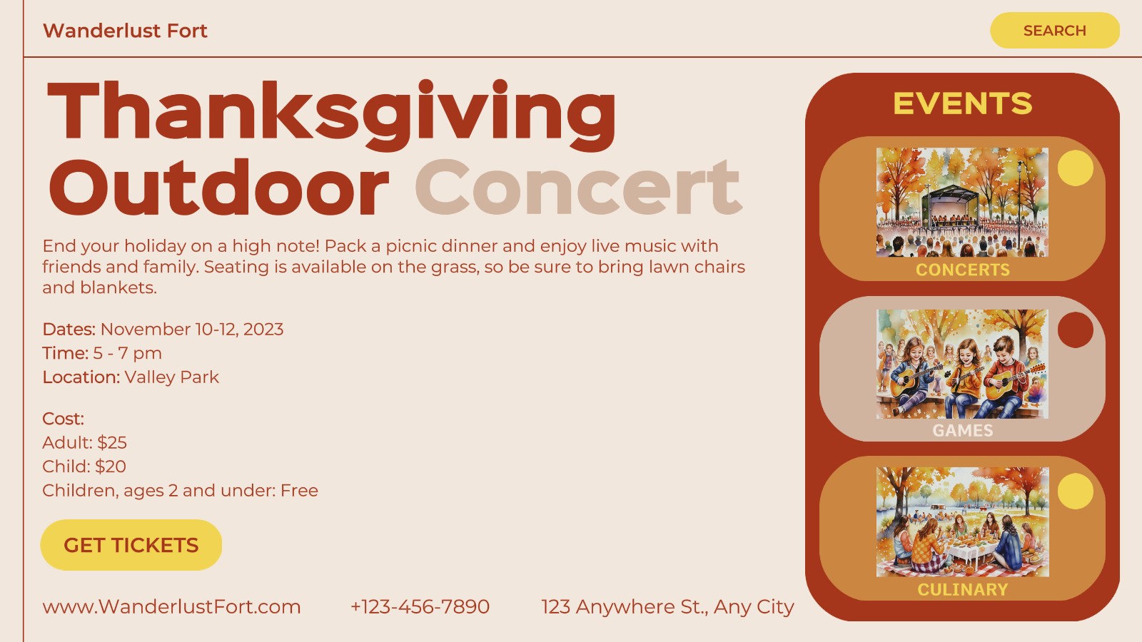 Promotion des dons du concert de Thanksgiving Twitter