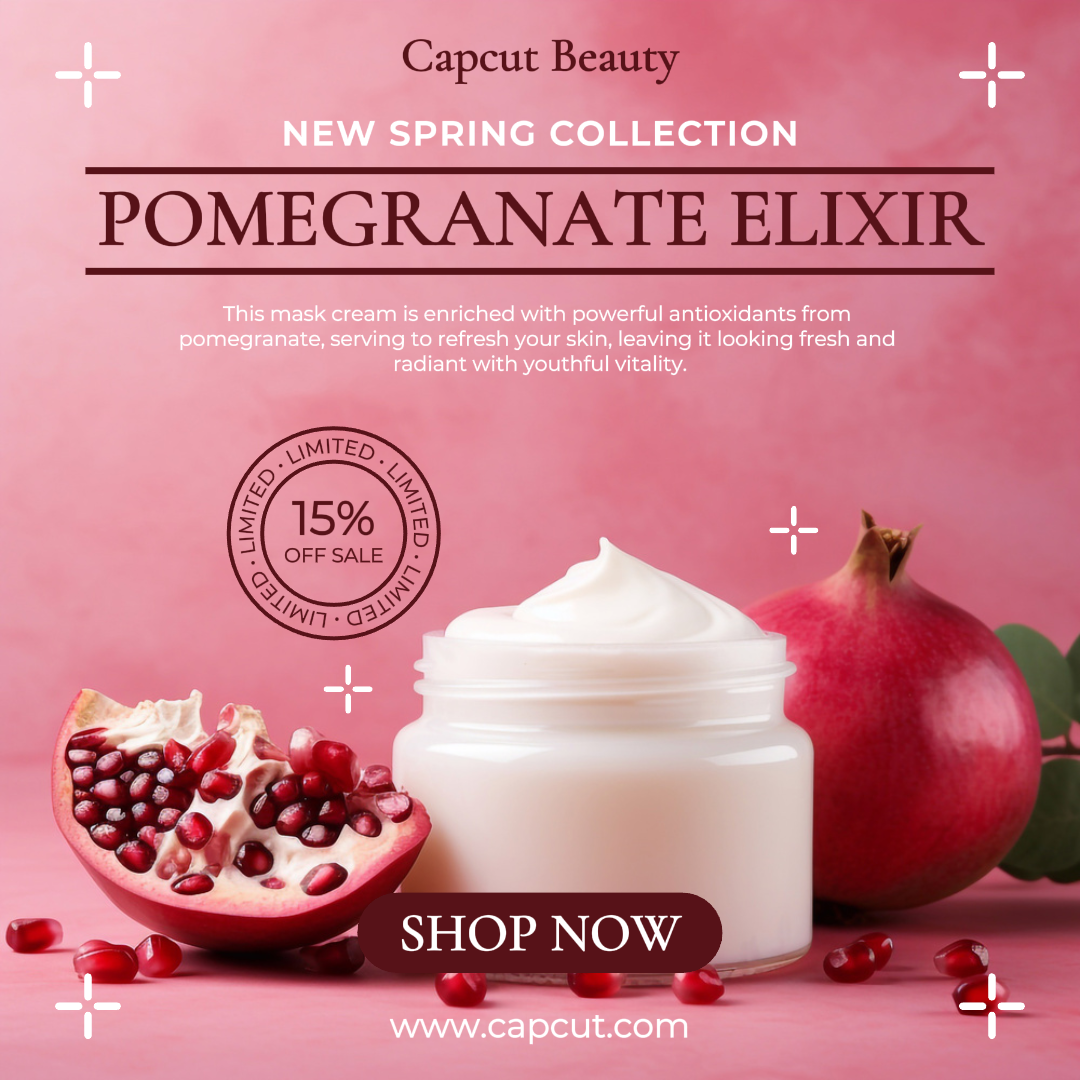 Beauty Marketing Granatapfel-Creme-Maske Promotion