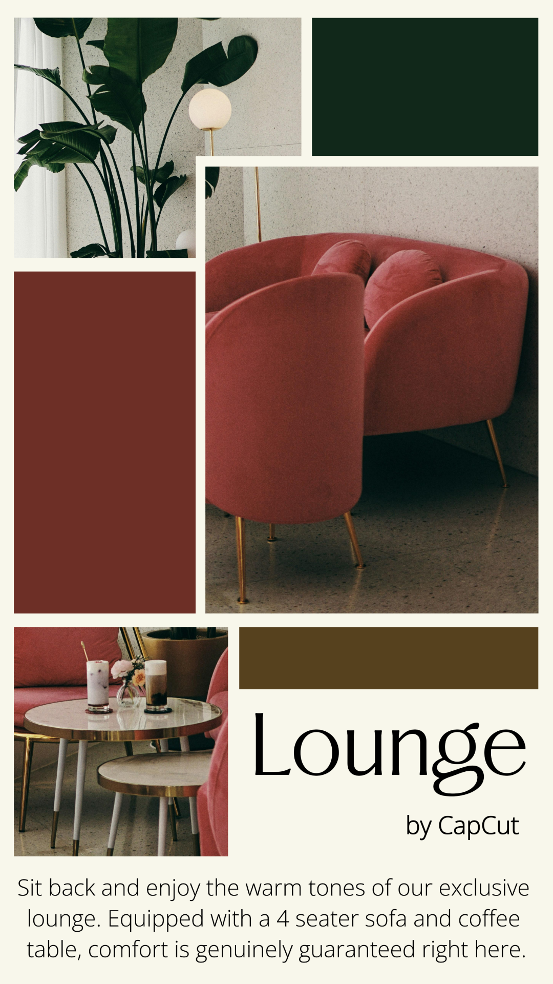 Colagem Minimalista - Lounge by CapCut Instagram Story - Pôster de Marketing