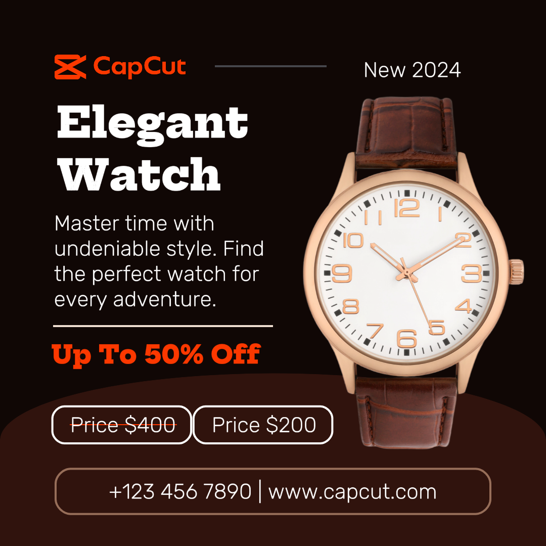 Fashion Elegant Watch Promotion Instagram Post