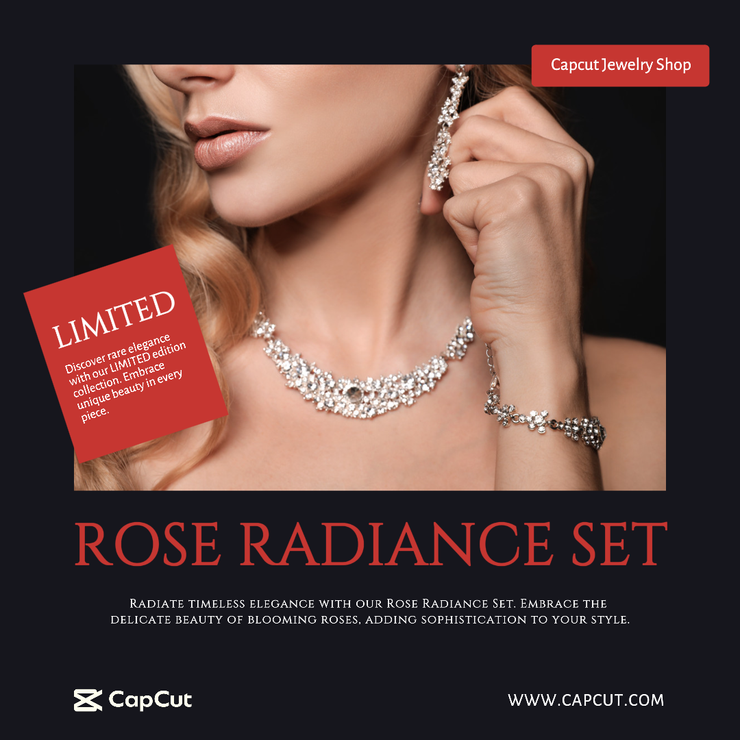 Mode Industrie Instagram Post Schmuck Rose Radiance Set
