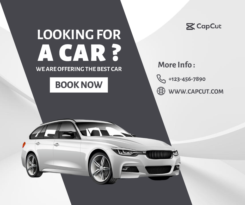 Cars Marketing Poster Rent Car - Facebook Post