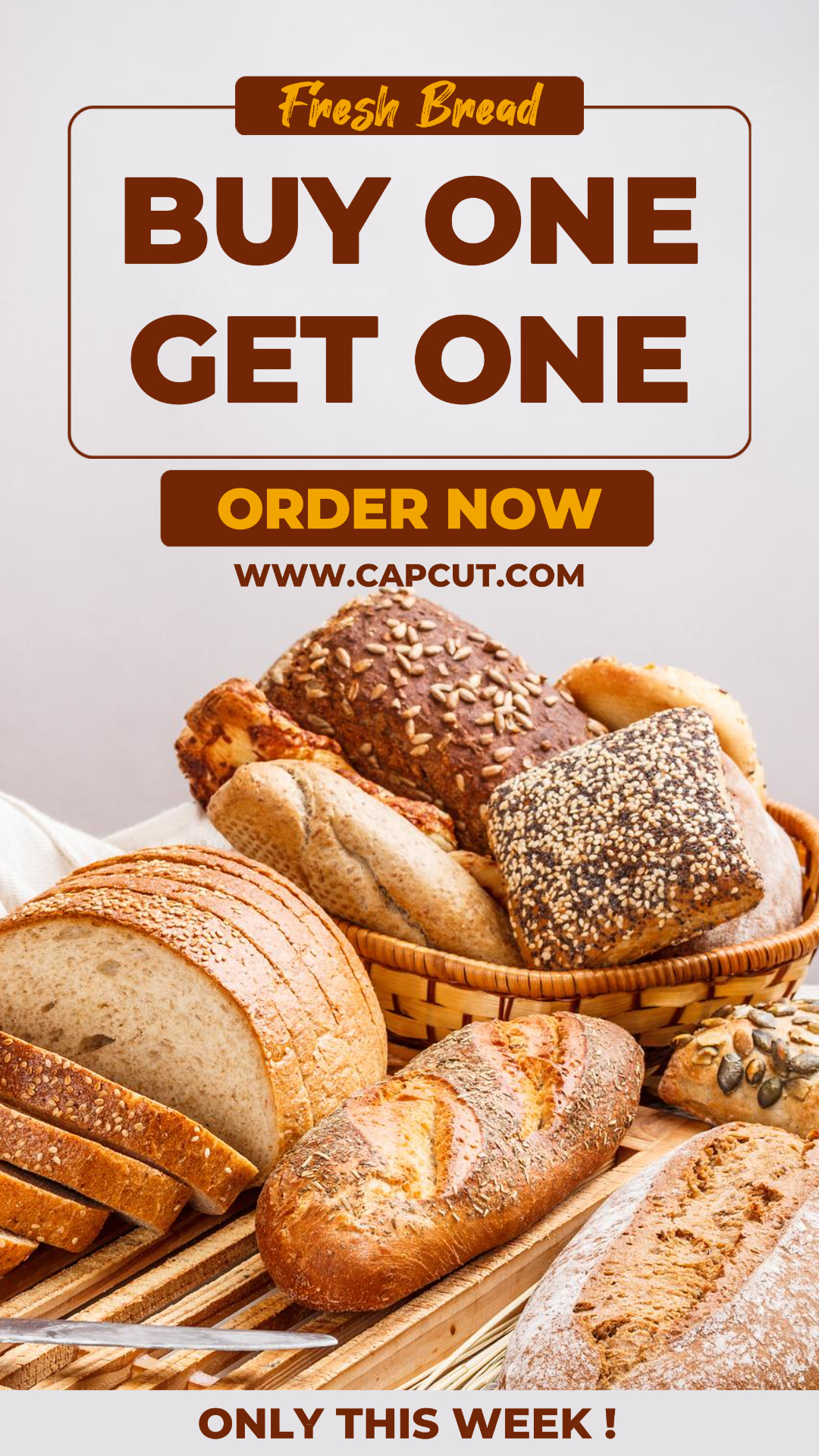 Lebensmittel-Brot-Promotion Instagram Post