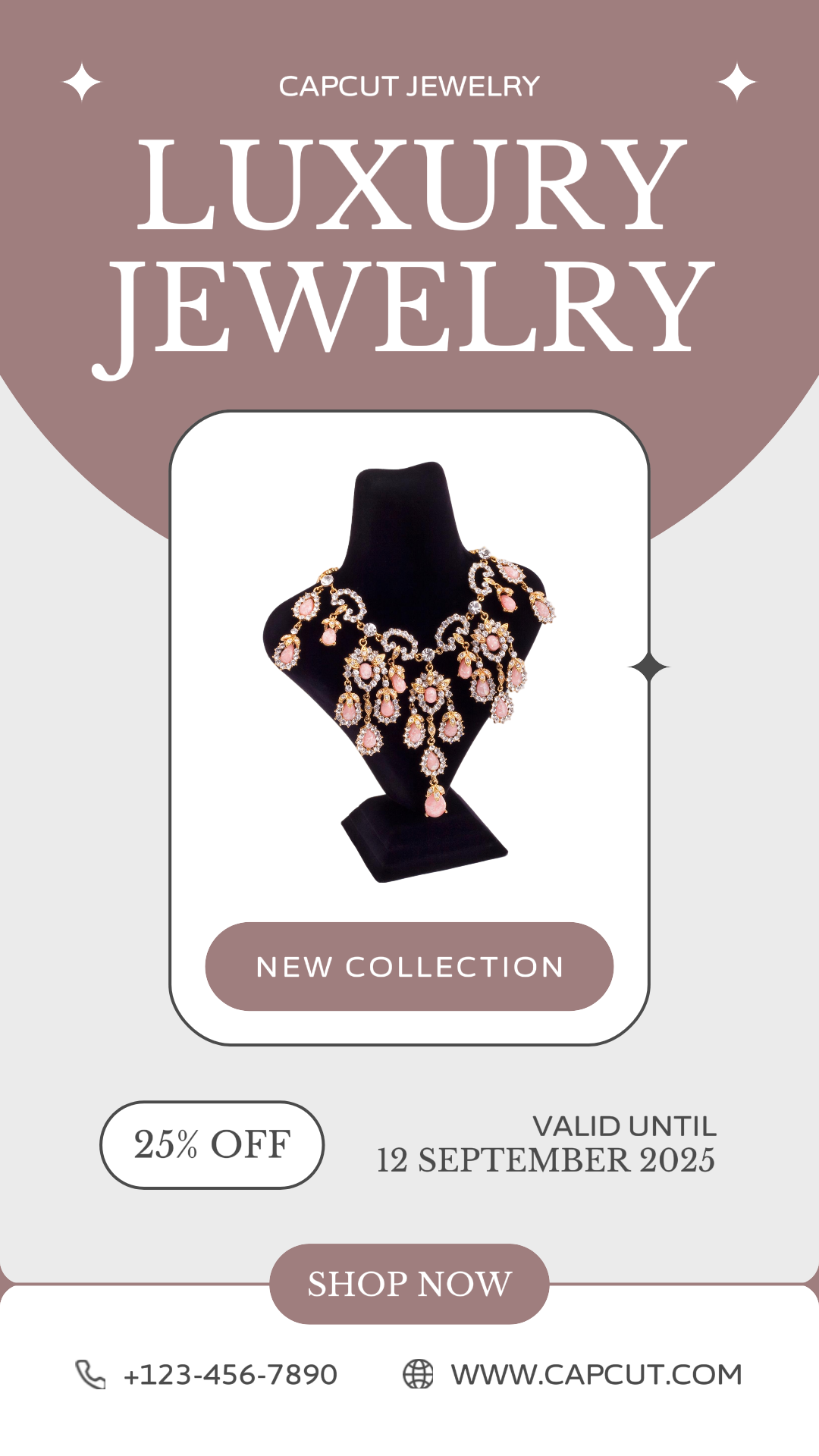 Jewelry & Accessories Promo Marketing Poster IG Story Minimalist