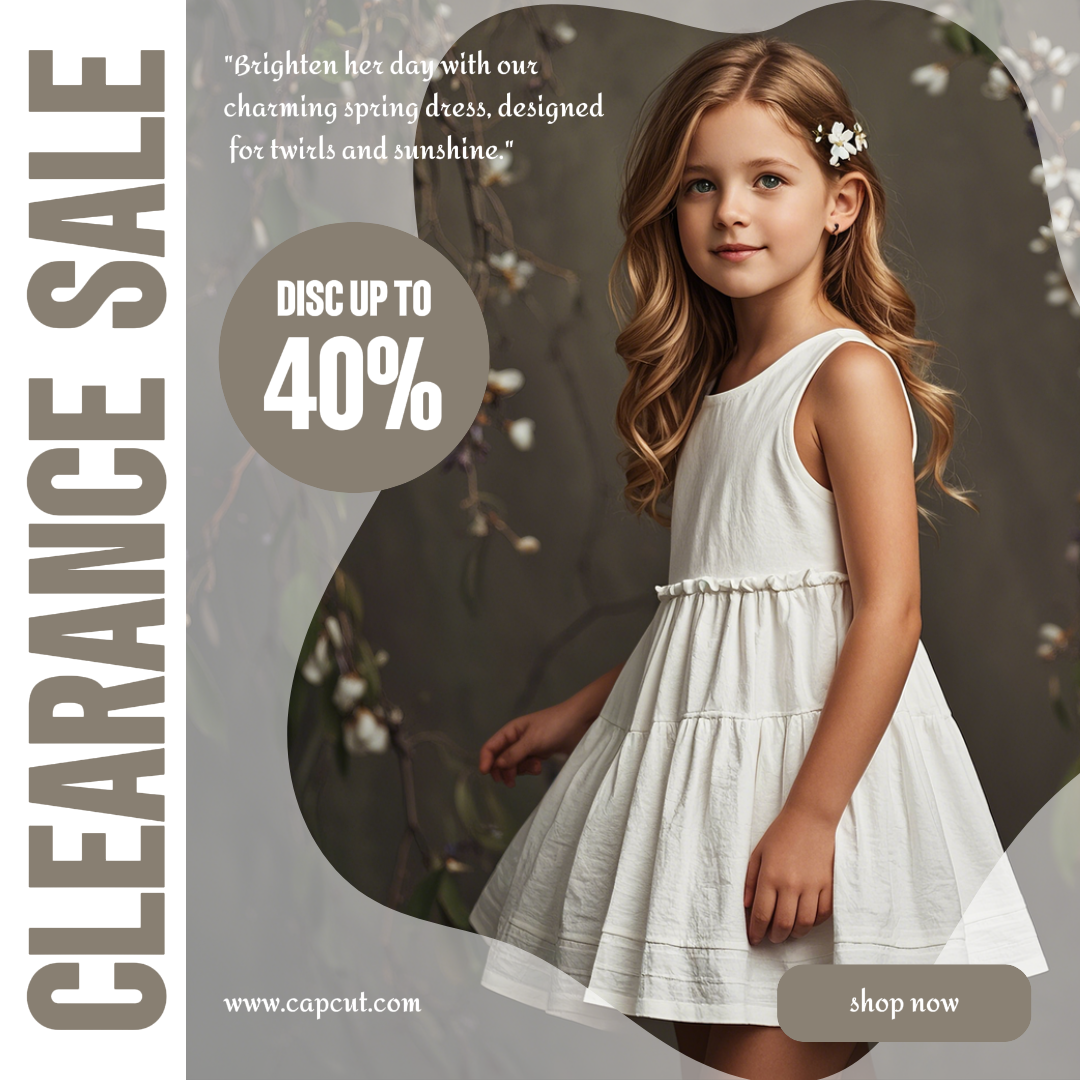 Clothing and Shoes Instagram Post Girl Spring