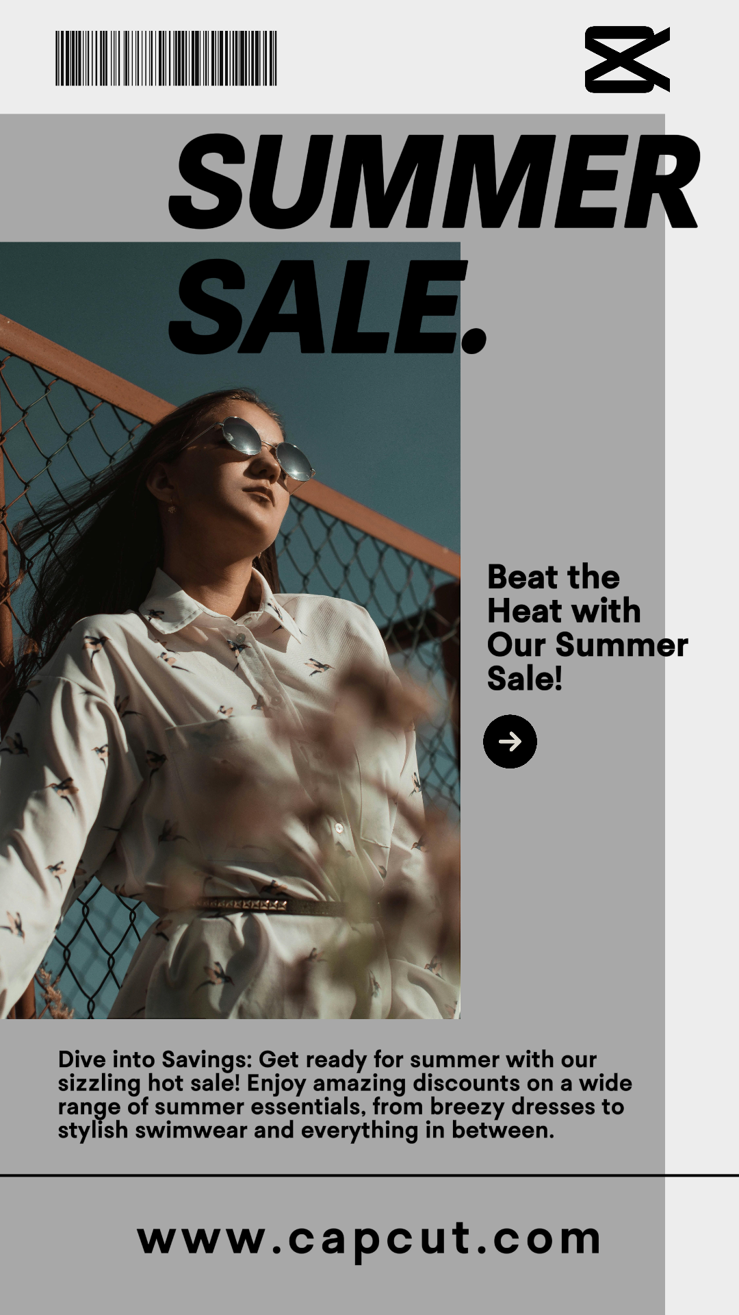 Clothing and shoes - Marketing Poster product display summer sale instagram stories