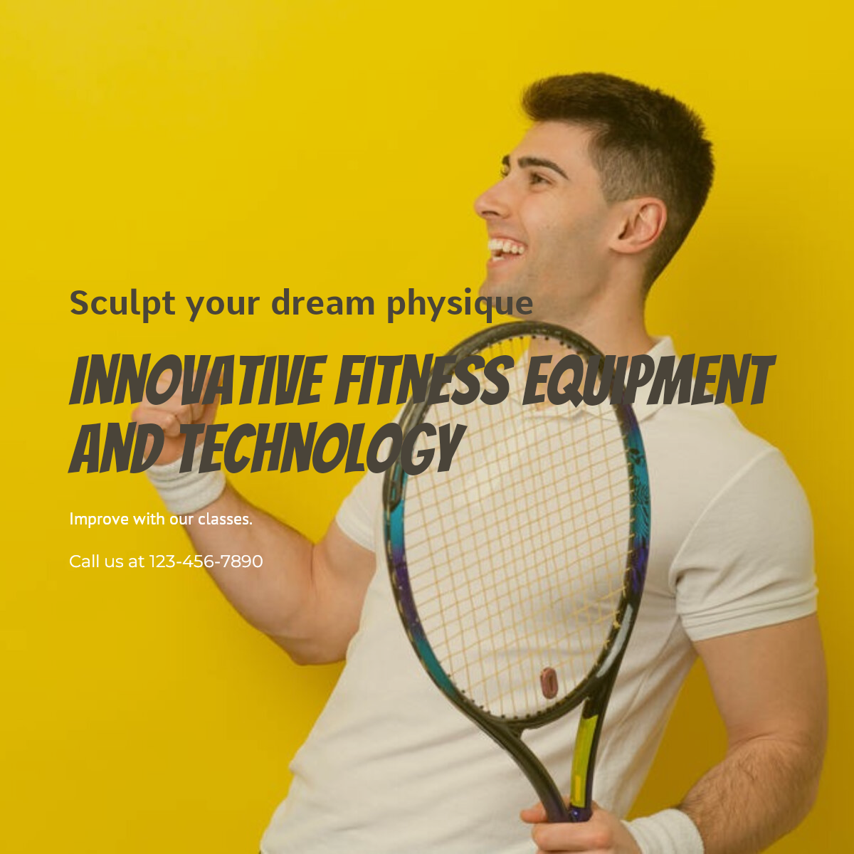 Pantalla de efectos de entrenamiento y fitness