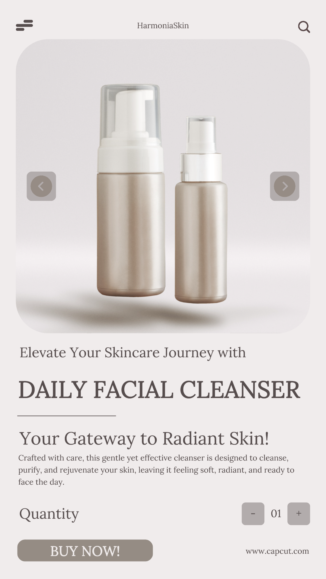 Beauty & Skicare Product Display Instagram Story