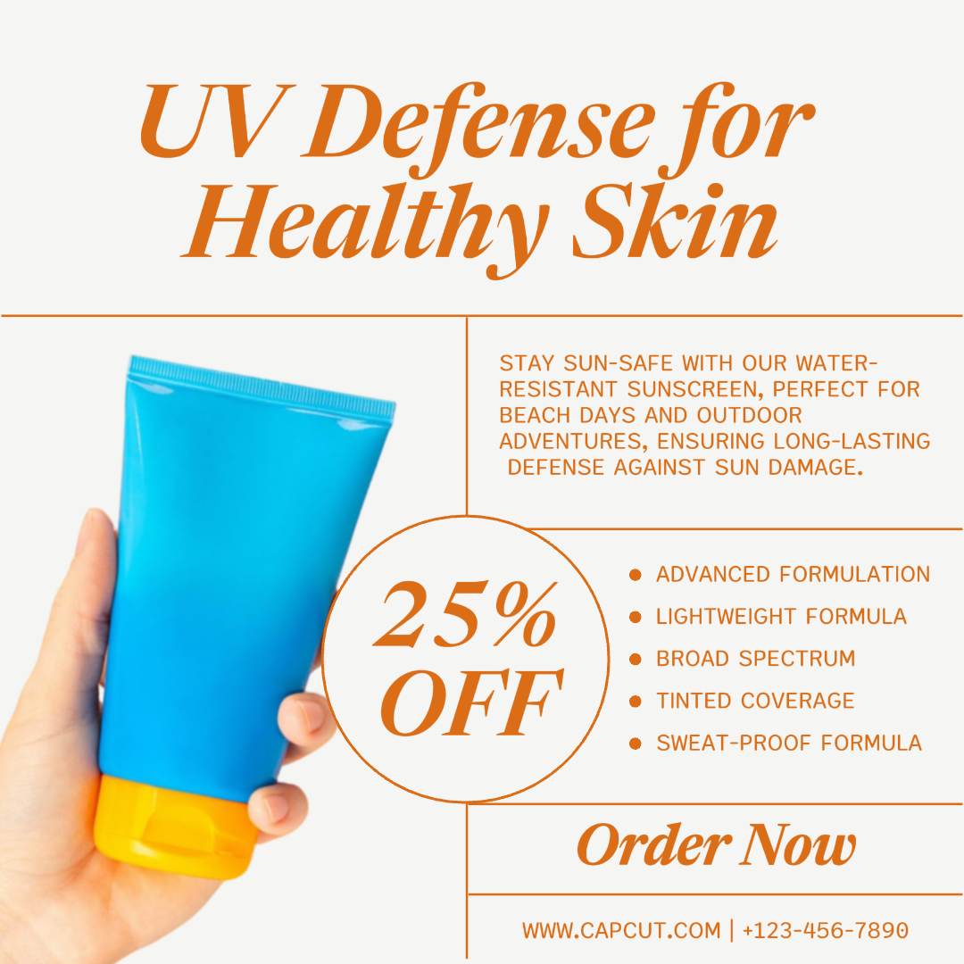 Beauty Sunscreen Promotion Instagram Post