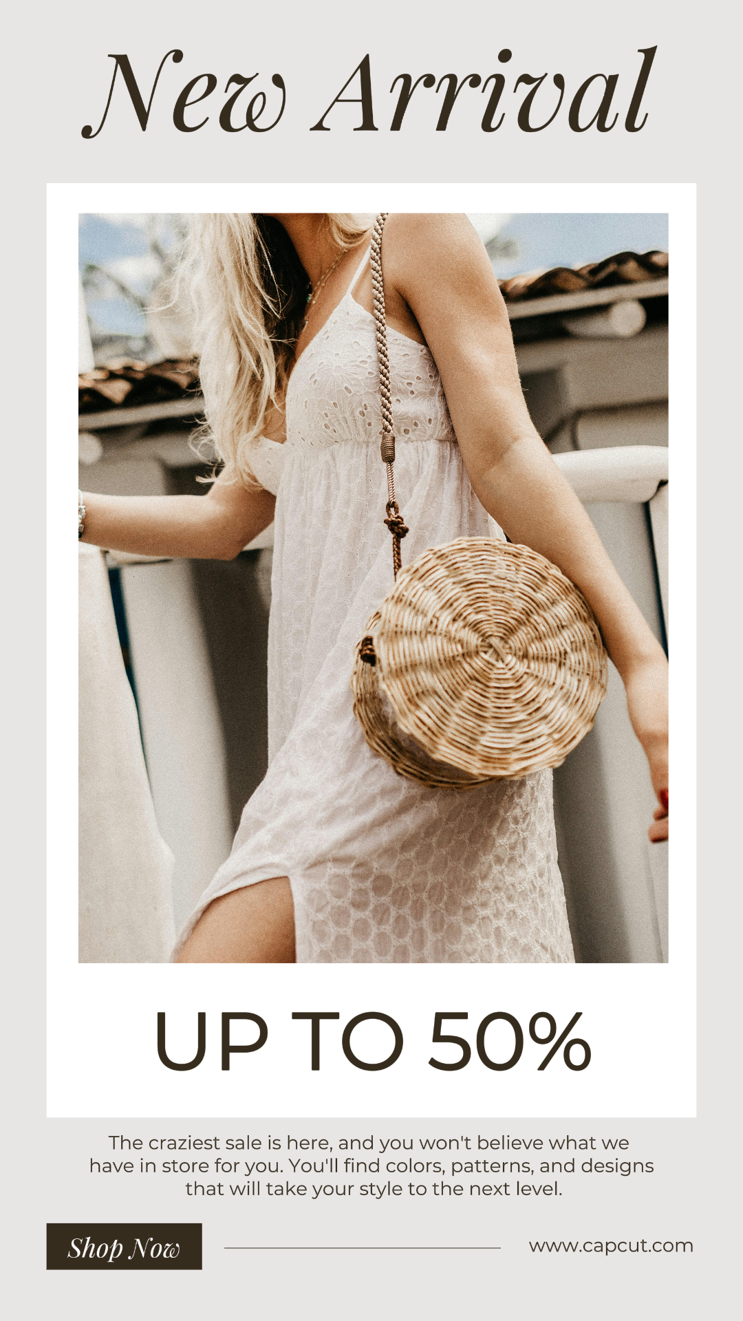 Clothing and Shoes Marketing Poster Instagram Story Minimalist