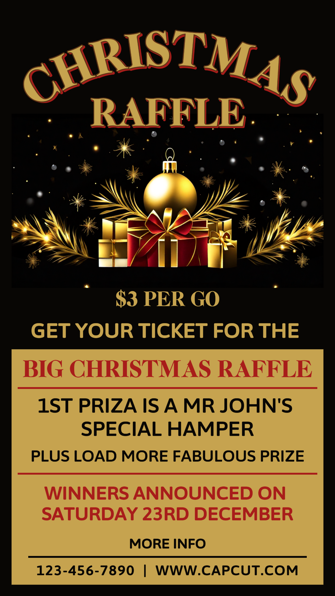 Convite de Sorteio de Natal História do Instagram